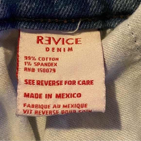 Revice Denim High Waist Light Wash Button Bottom Jeans Sz 24 - Picture 10 of 10